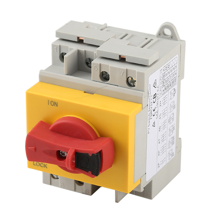 Din Rail Mounted DC Isolators Solar Pv کے لیے منقطع سوئچ